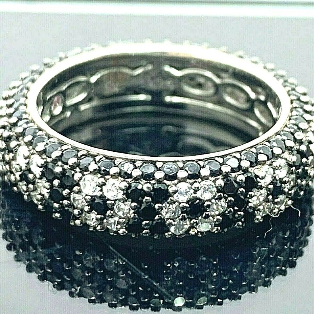 Suzy Levian Sterling Silver Cubic Zirconia Black a